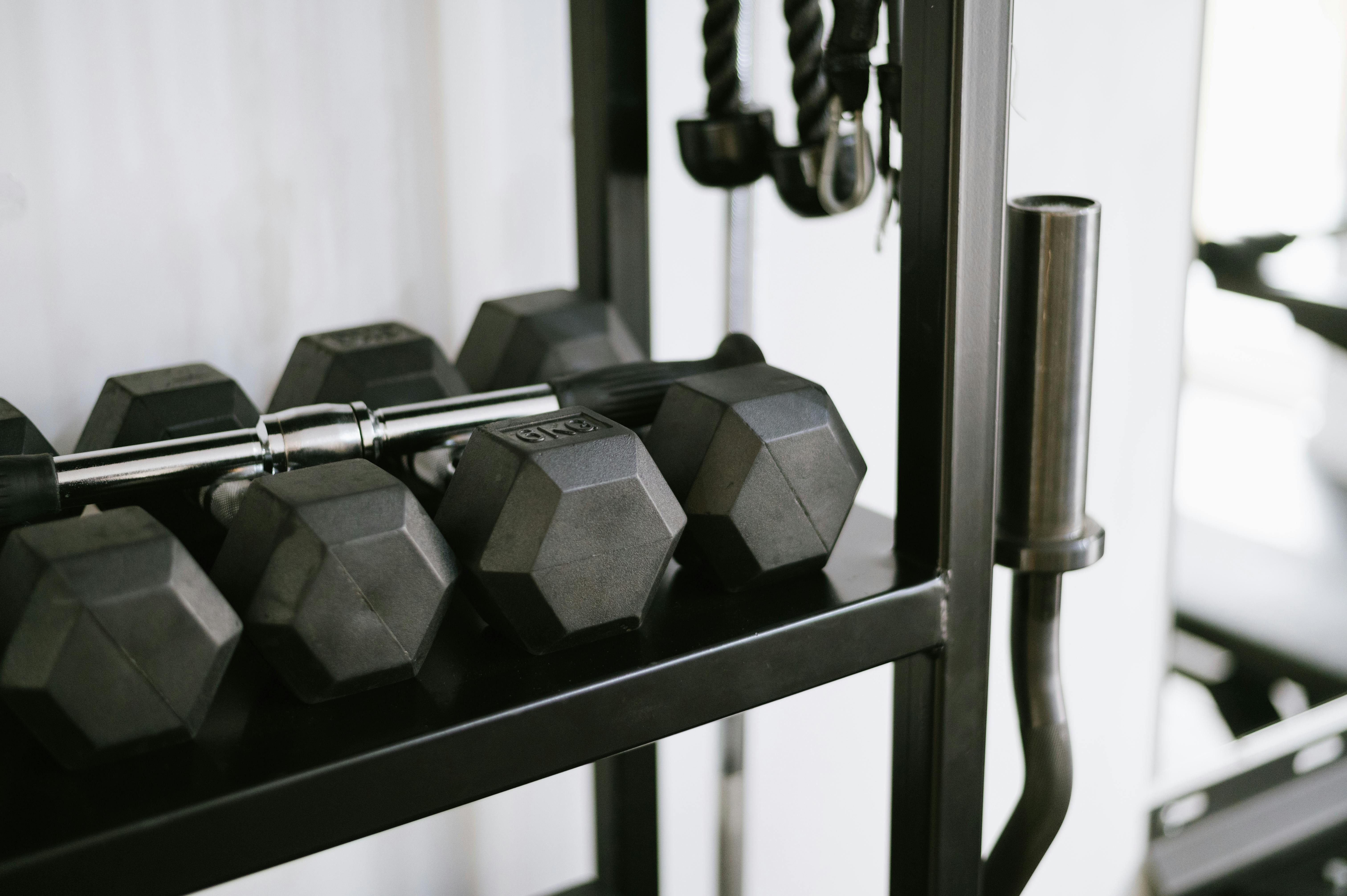 Expert selection of weights and dumbbells for strength training