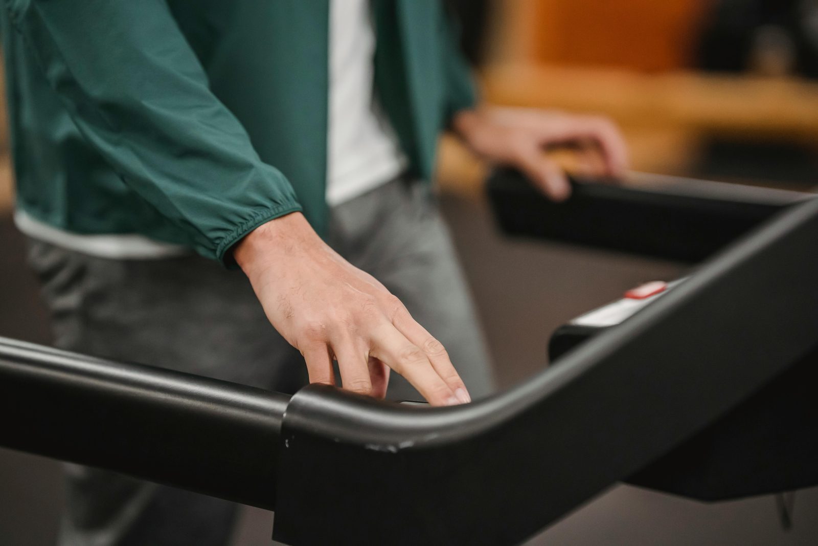 Professional fitness equipment showcase at industry event